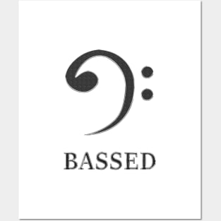 Bass clef for the based : Bassed clef Posters and Art